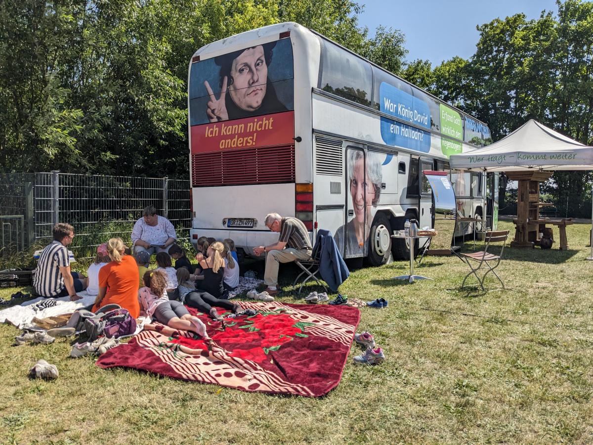 Projekt der Christenlehre am Bibelmobil Projekt der Christenlehre am Bibelmobil
